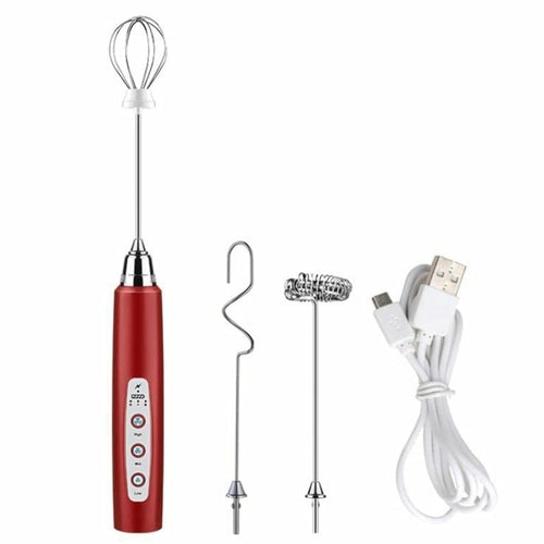 3 Modes Milk Frother Electric Handheld Whisk Blender