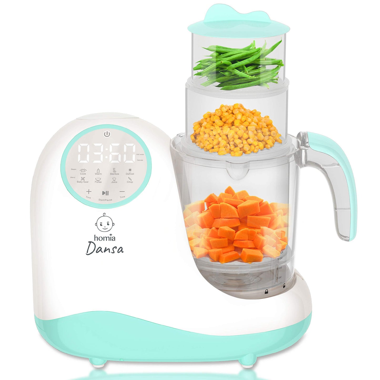 Baby Food Maker Chopper Grinder  Mills and Steamer 8 in 1 Processor