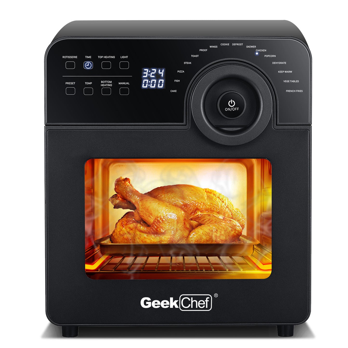 Geek Chef 1700W Convection Air Fryer Toaster Oven