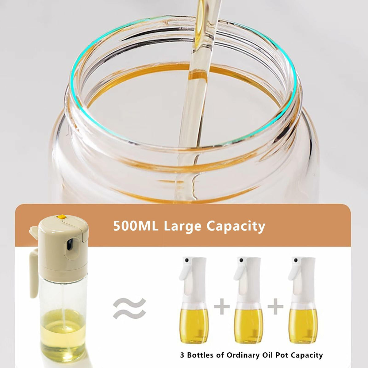 Chef Rizm 2-in-1 Olive Oil Sprayer & Dispenser