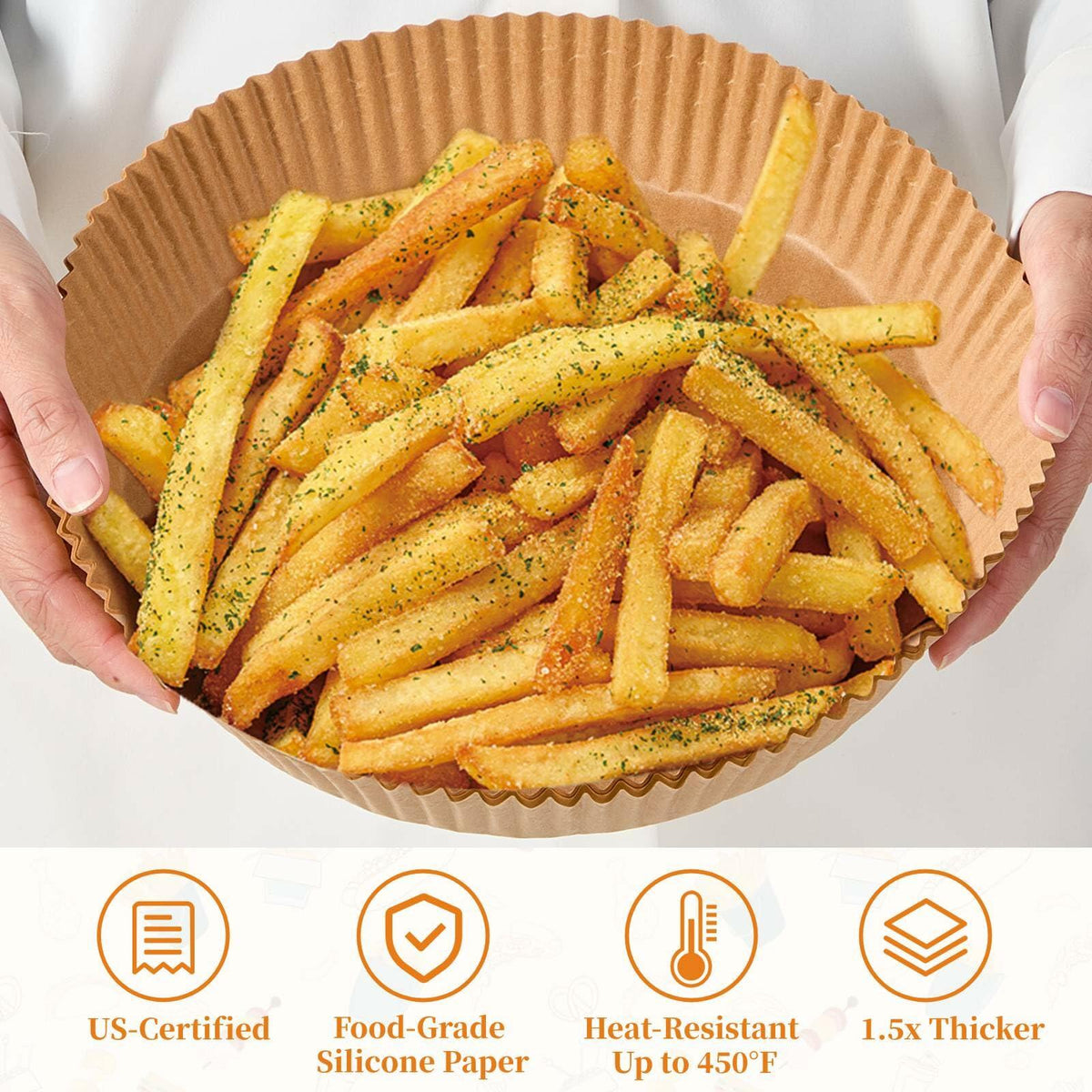 Chef Rizm 125-Piece Air Fryer Liner Pack